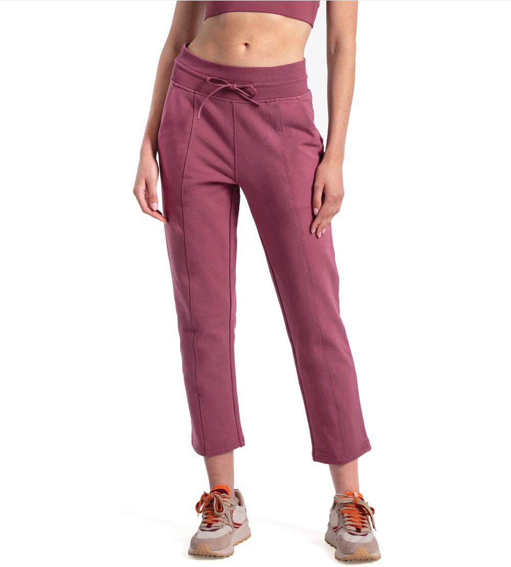 Lole Easy Crop Lounge Pants Sz S New $90 Thistle Berry Pink Pull-On Sweatpants